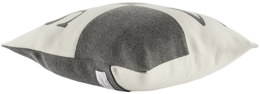 SAINTWOODS SSENSE EXCLUSIVE GRAY & OFF-WHITE CUSHION COVER
