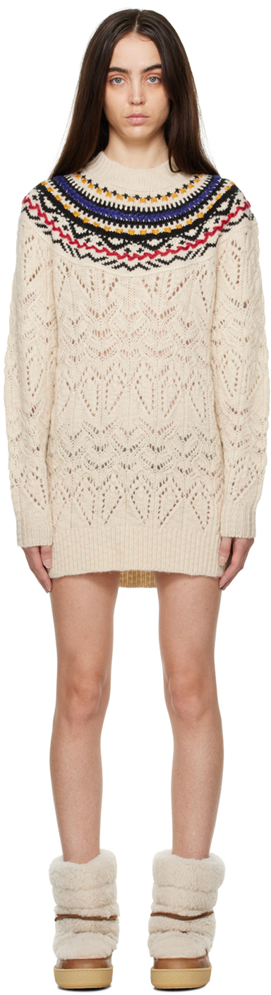 Shop Isabel Marant Étoile Off-white Gaetane Sweater In 23ec Ecru