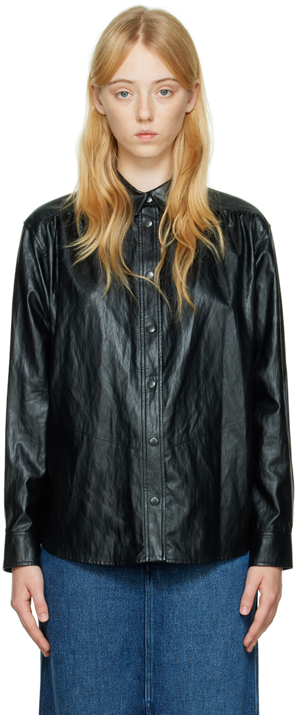 Candy Faux-Leather Shirt by Isabel Marant Etoile on Sale