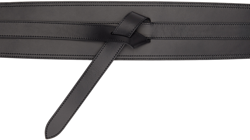 Ssense Donna Accessori Cinture e bretelle Cinture Black Leather Belt 