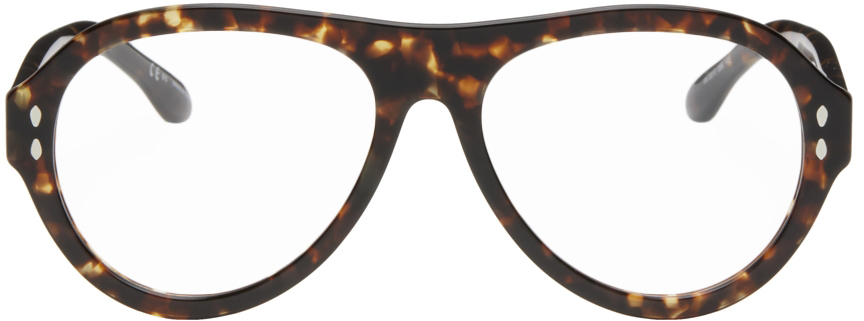 Isabel Marant Tortoiseshell Trendy Acetate Aviator Glasses
