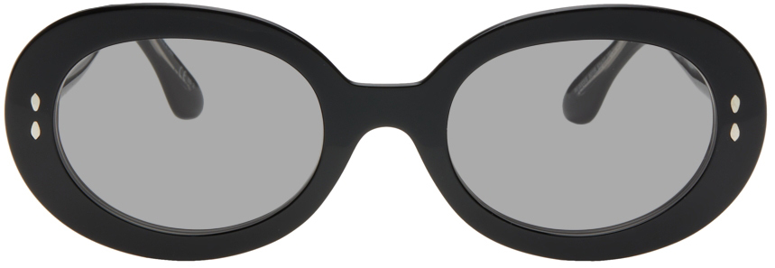 Isabel Marant Black Oval Sunglasses