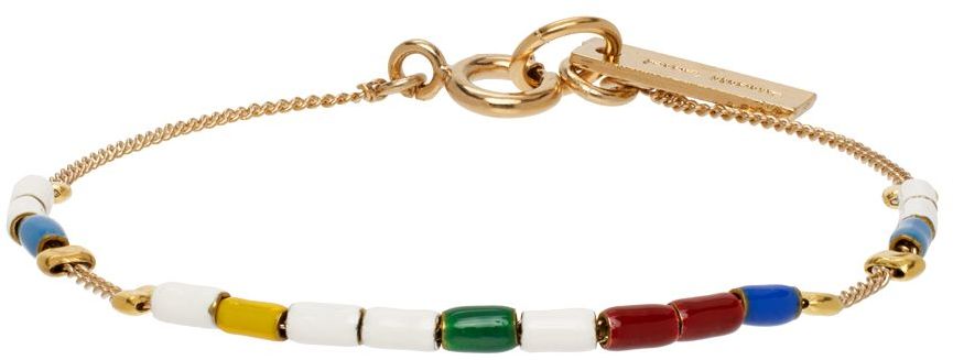 Isabel Marant Gold Color Stripe Bracelet