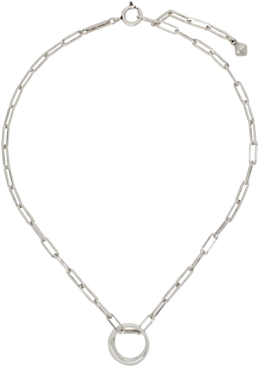 Isabel Marant: Silver Ring Necklace 