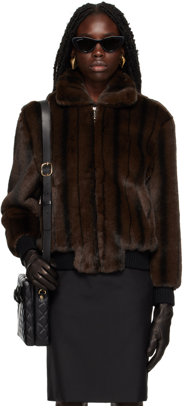 ERNEST W.BAKER HARRINGTONJACKET FAUXMINK-