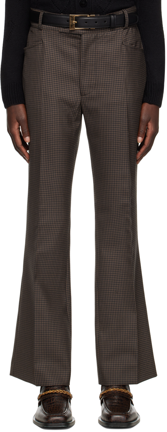 Ernest W. Baker SSENSE Exclusive Brown Flared Trousers