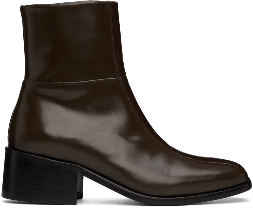 ERNEST W BAKER SSENSE EXCLUSIVE BROWN 70S BOOTS
