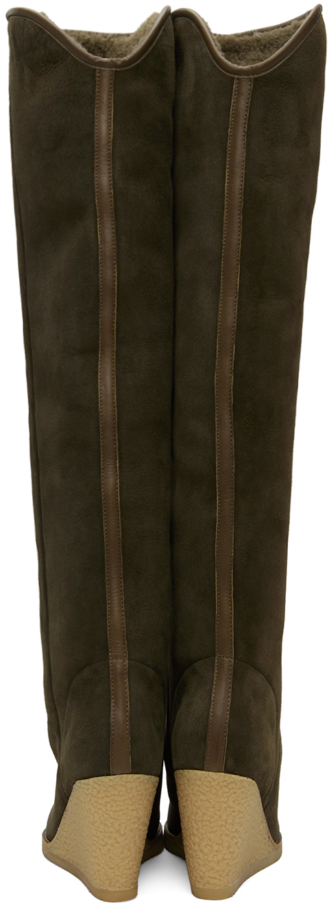 Isabel Marant Khaki Tilin Tall Boots In 67ki Khaki