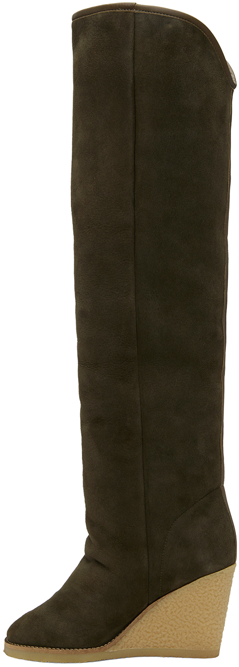Isabel Marant Khaki Tilin Tall Boots In 67ki Khaki