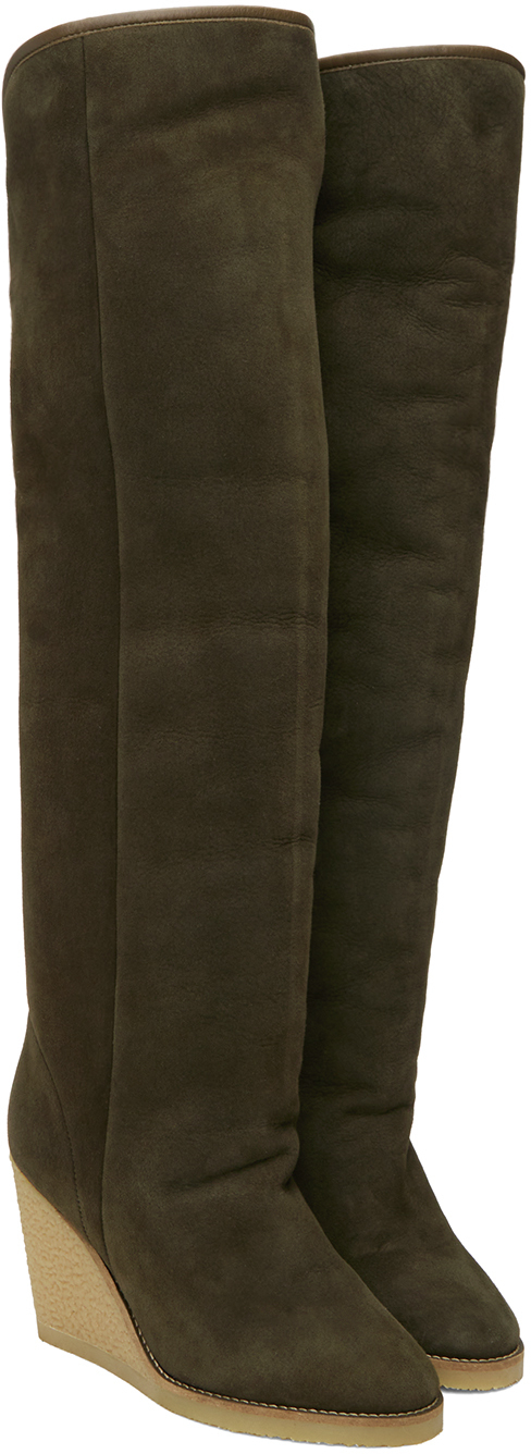 Isabel Marant Khaki Tilin Tall Boots In 67ki Khaki