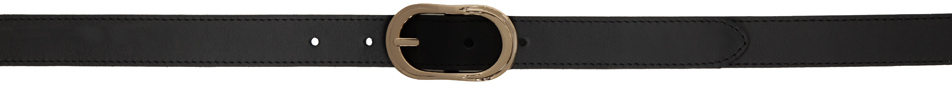 Ernest W. Baker Black Leather Belt