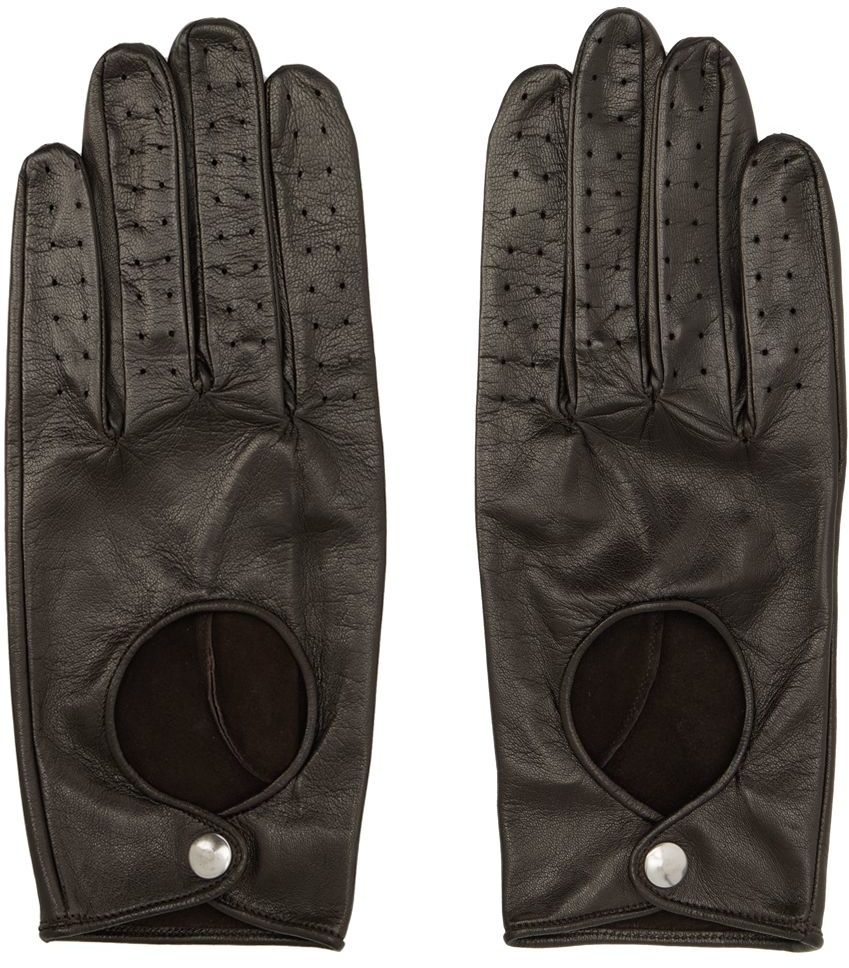 SSENSE Accessories Gloves Kids Brown Graphic Gloves 
