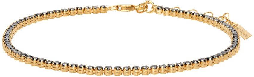 SSENSE Exclusive Gold Tennis Bracelet Ssense Uomo Accessori Gioielli Bracciali 