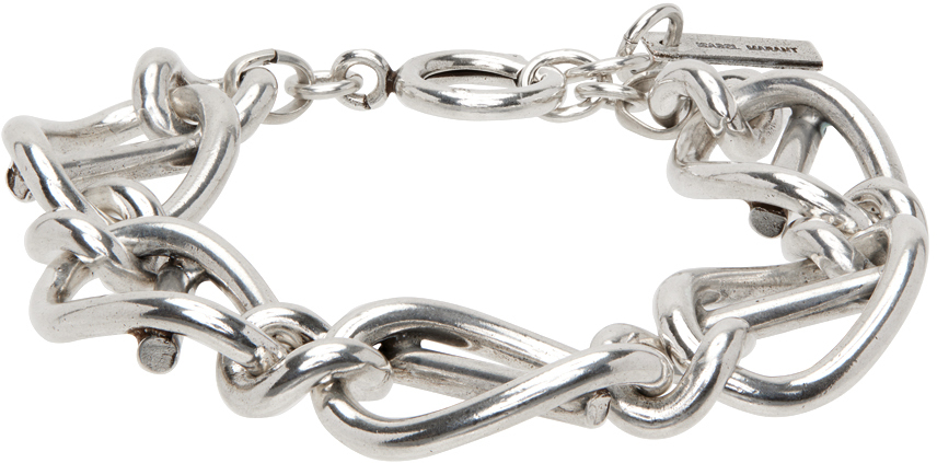 Ssense Uomo Accessori Gioielli Bracciali Silver Cross Chain Bracelet 