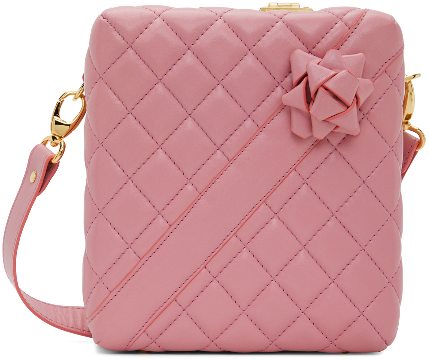 Pink Present Messenger Bag by Ernest W. Baker on Sale