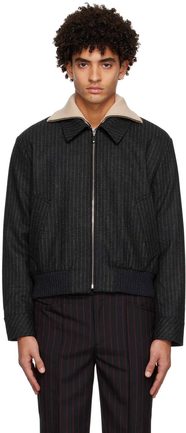 Gray Pinstripe Jacket