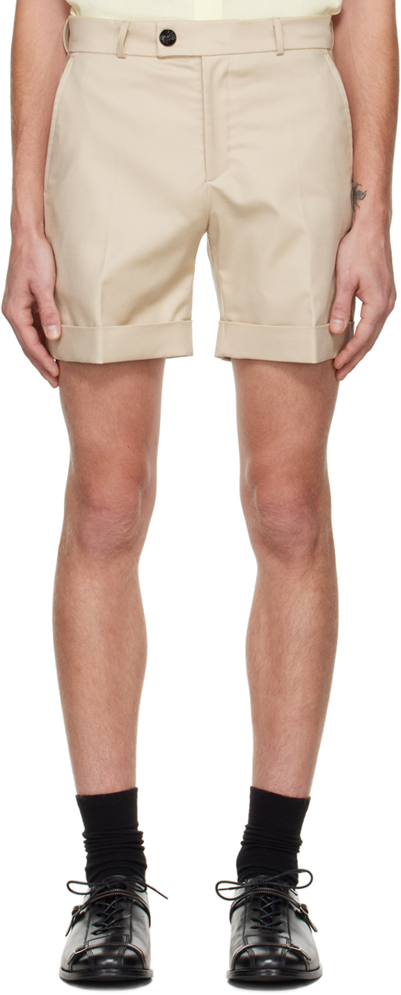 Ssense Uomo Abbigliamento Pantaloni e jeans Shorts Pantaloncini SSENSE Exclusive Beige Footprint Shorts 