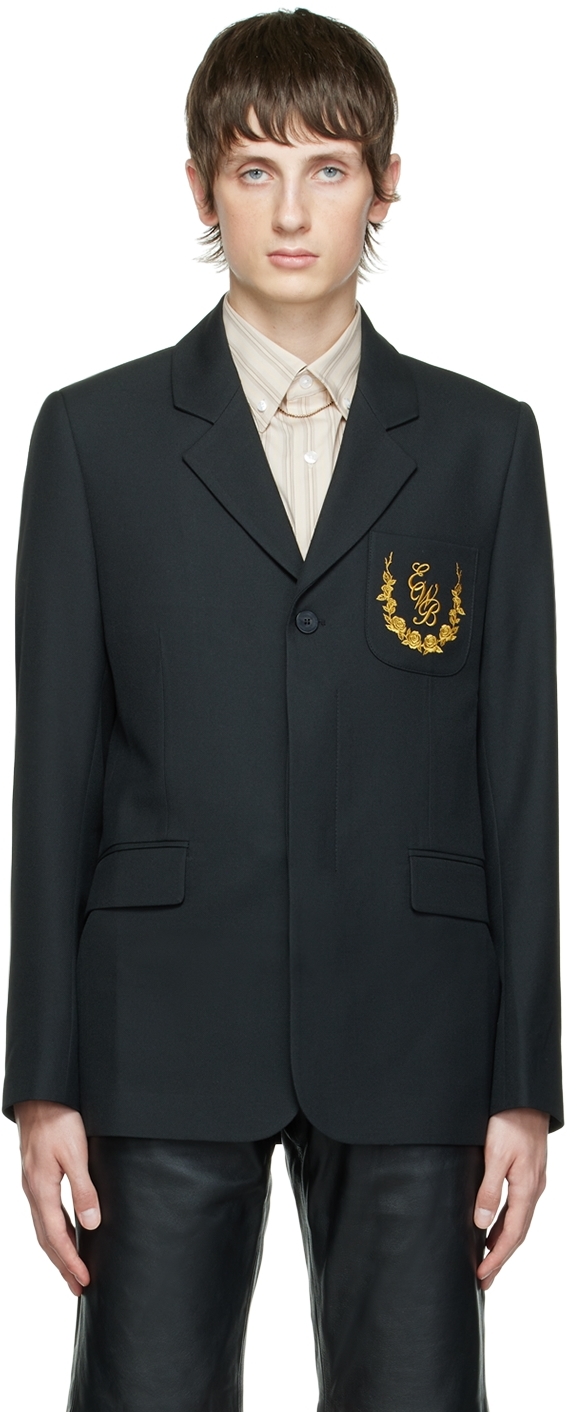 SSENSE Canada Exclusive Black Country Club Blazer by Ernest W