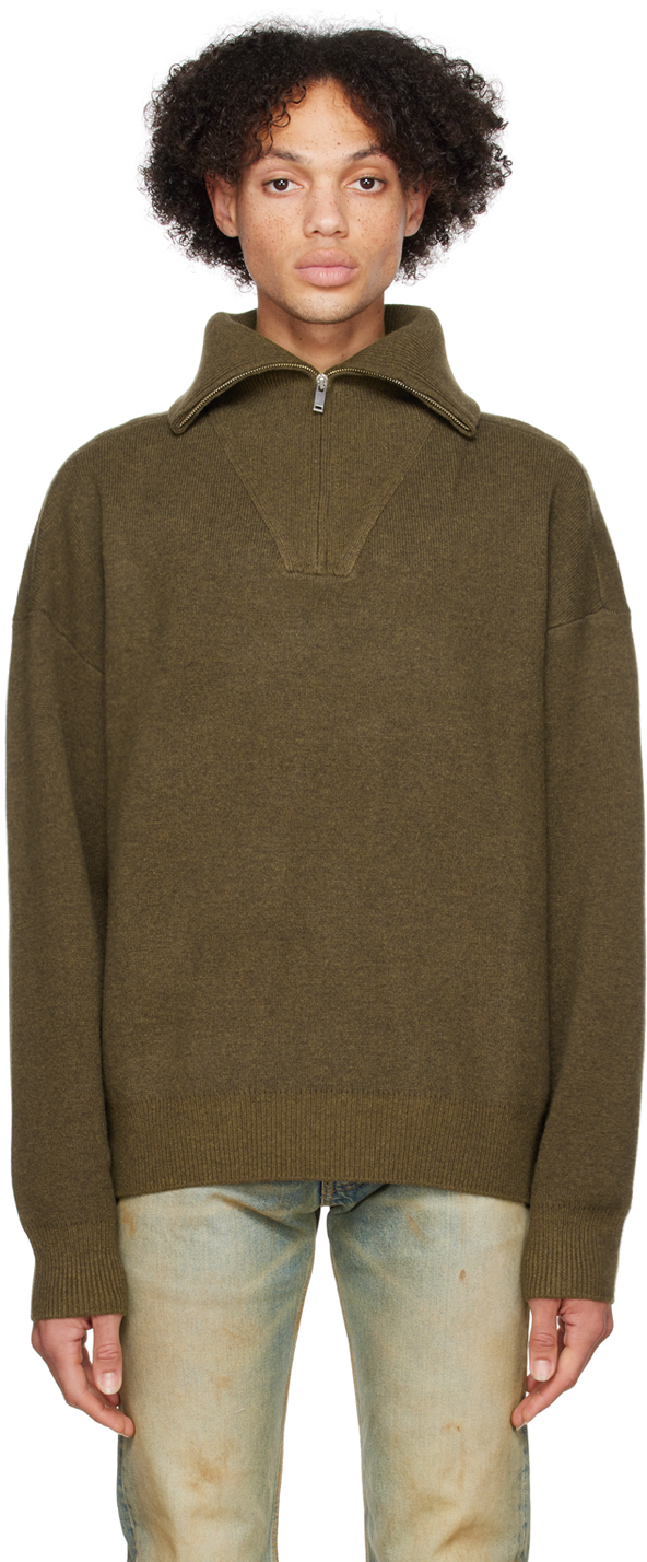 Shop Isabel Marant Khaki Lewin Sweater In 67ki Khaki