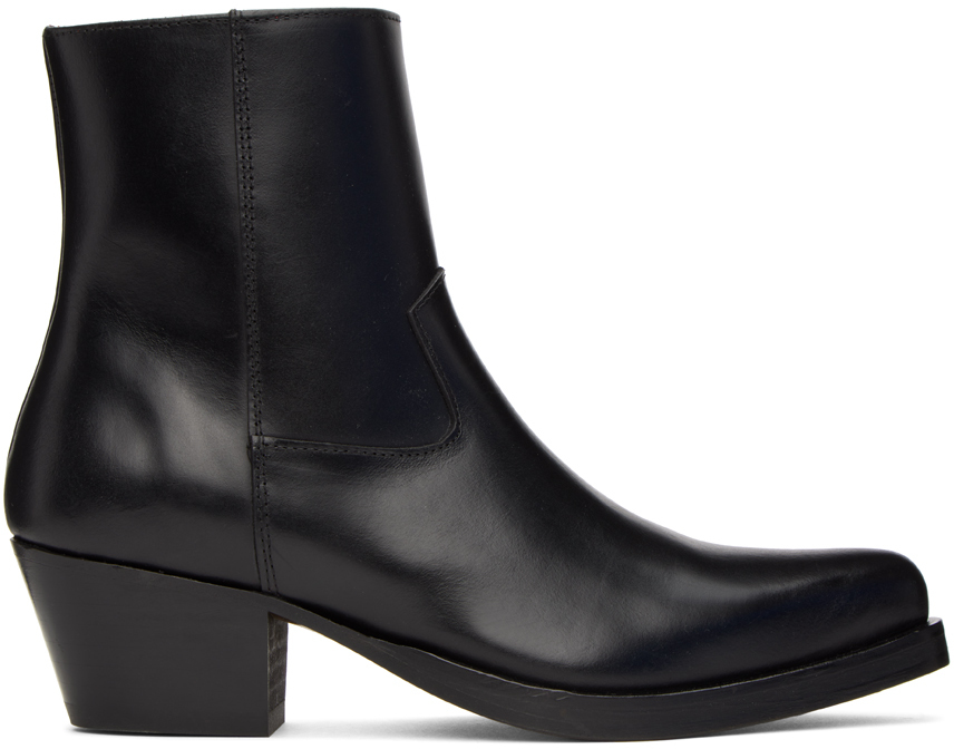 Ernest W. Baker: Black Western Boots | SSENSE