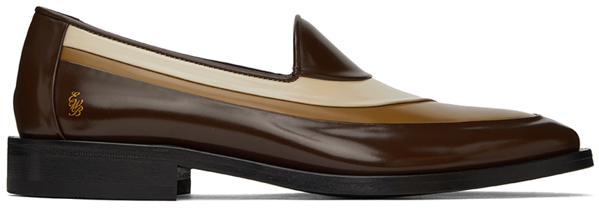 Ernest W. Baker: SSENSE Canada Exclusive Brown Club Loafers | SSENSE