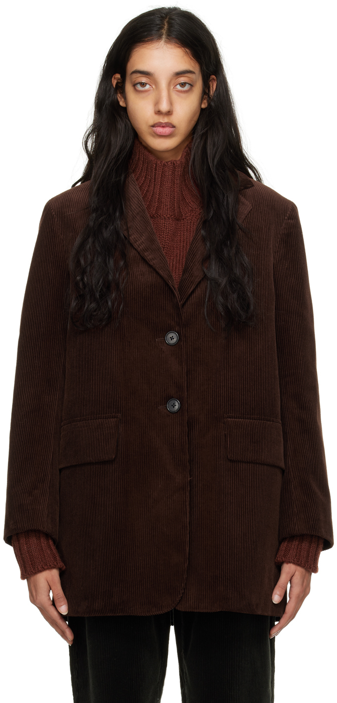 Brown Oversized Jacket by Margaret Howell on Sale