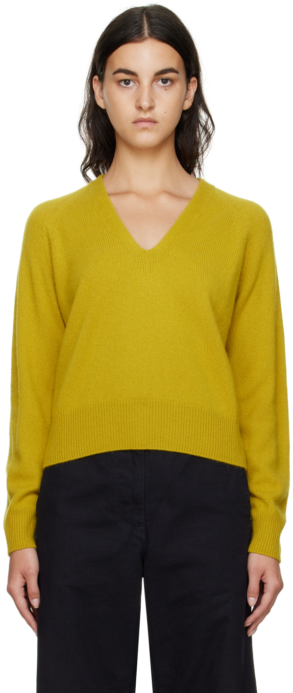 Margaret Howell Yellow Cropped Sweater