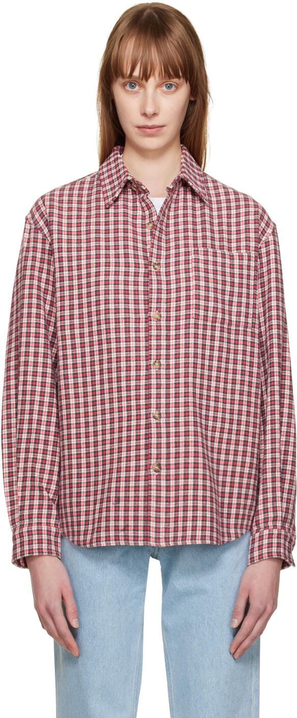 Guess Jeans U.S.A. Red Button-Up Shirt
