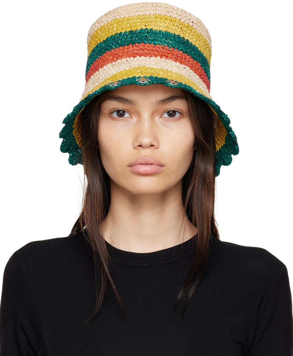 Paco Rabanne: Multicolor Raffia Beach 