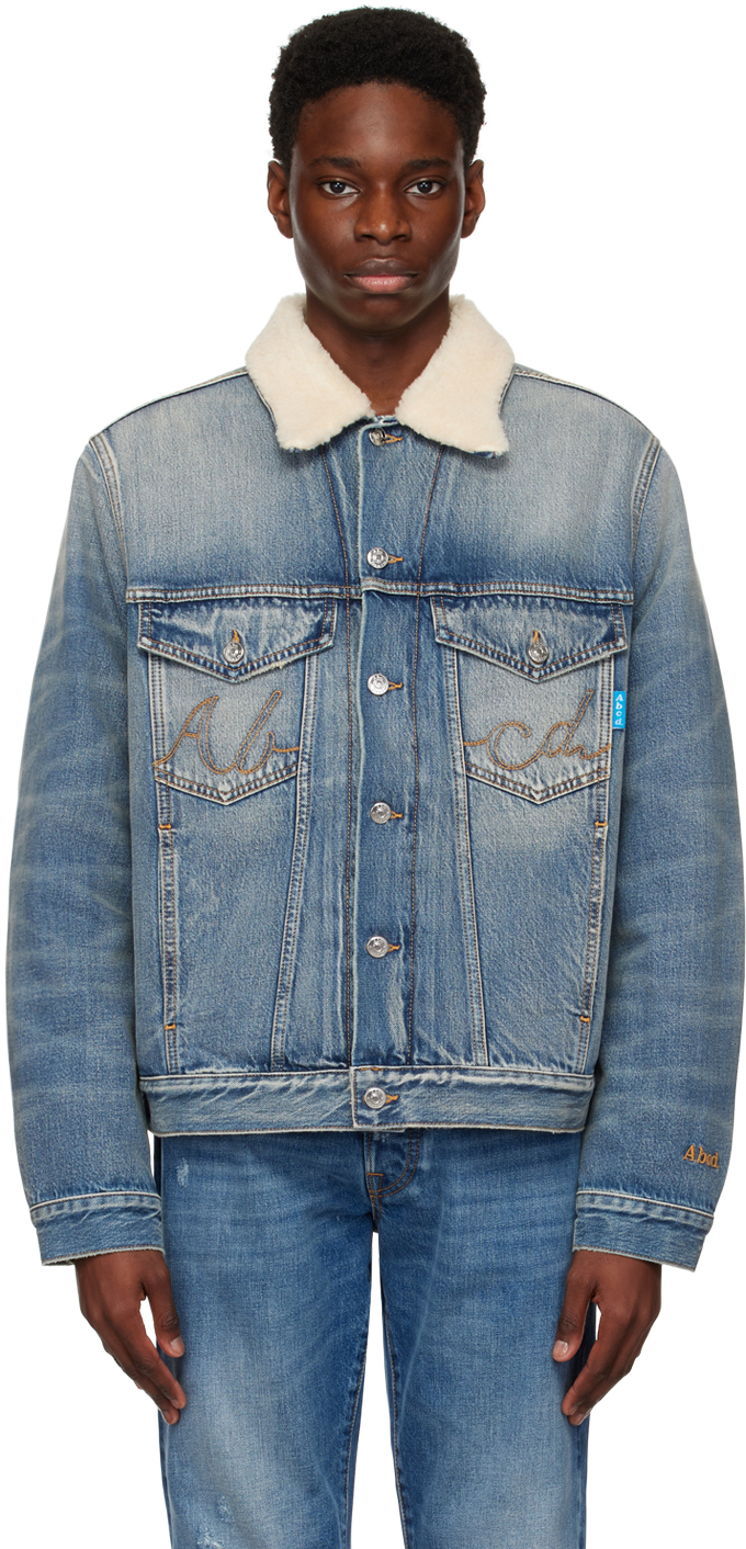 Blue Cliff Booth Trucker Jacket by Advisory Board Crystals on Sale