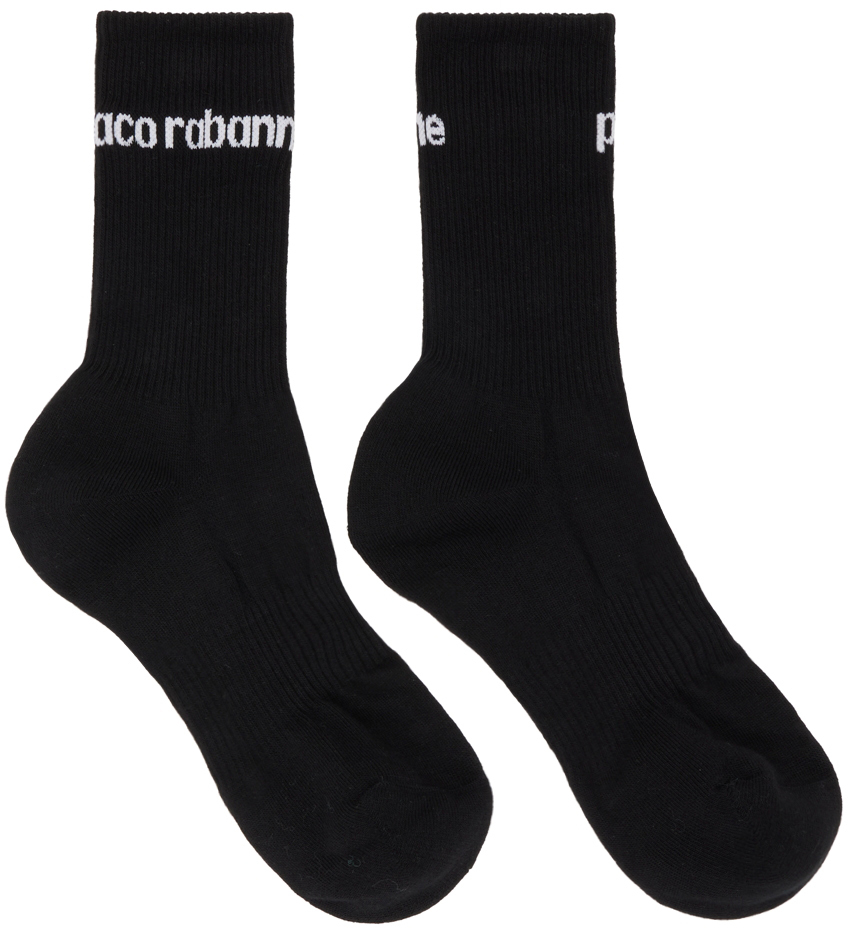 Black Jacquard Socks Ssense Uomo Abbigliamento Intimo Calze 