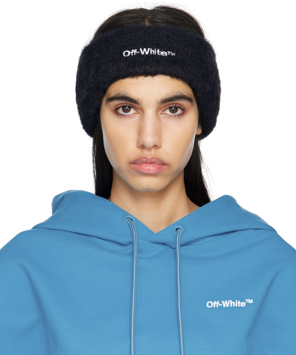 Shop Off-white Black Bounce Ski Headband In Black White