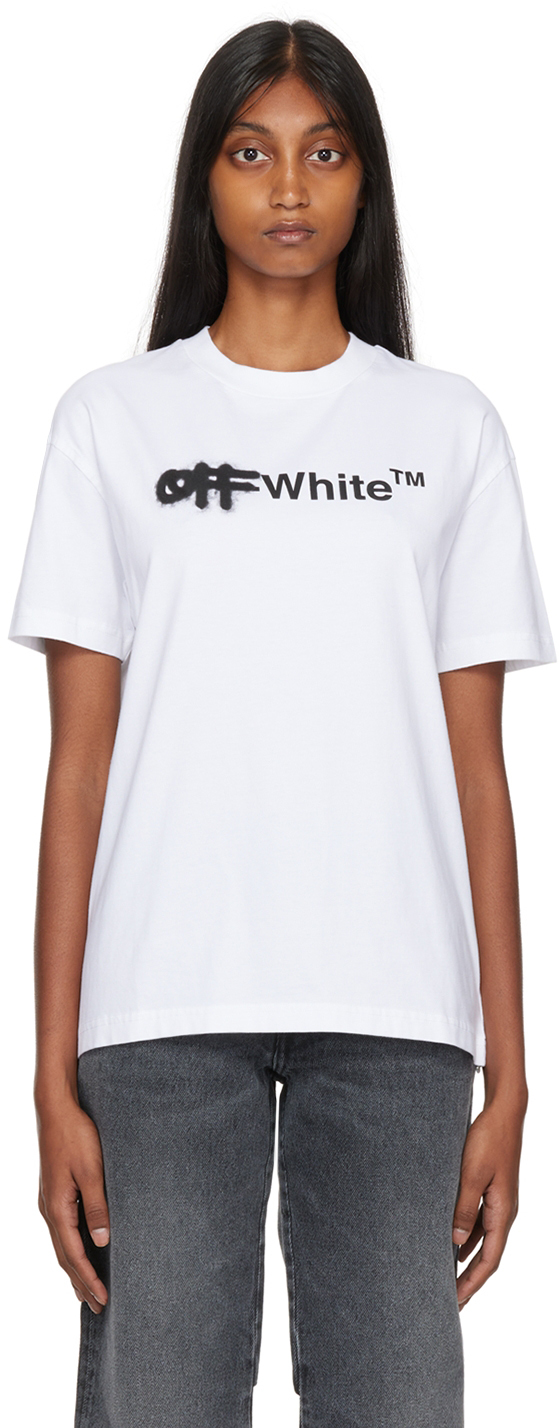 Glamor Malawi Agree with White Helv T-Shirt by Off-White on Sale