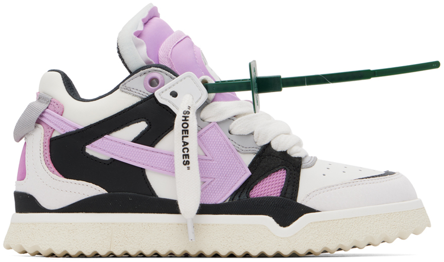 Ssense Donna Scarpe Sneakers Sneakers alte Off-White Leather High-Top Sneakers 