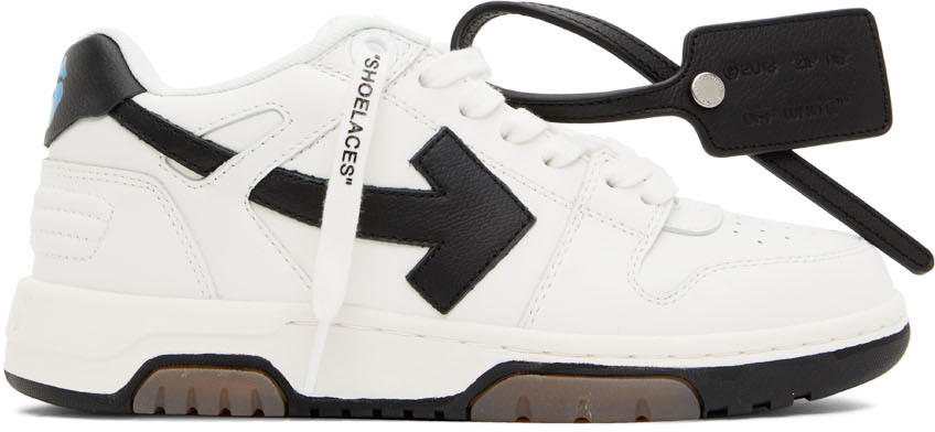 White & Black Out Of Office Sneakers by Off-White on Sale