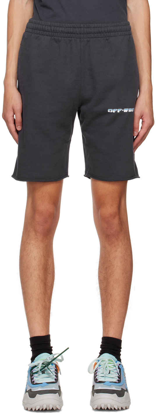 Off-White Navy Between Arrow Shorts
