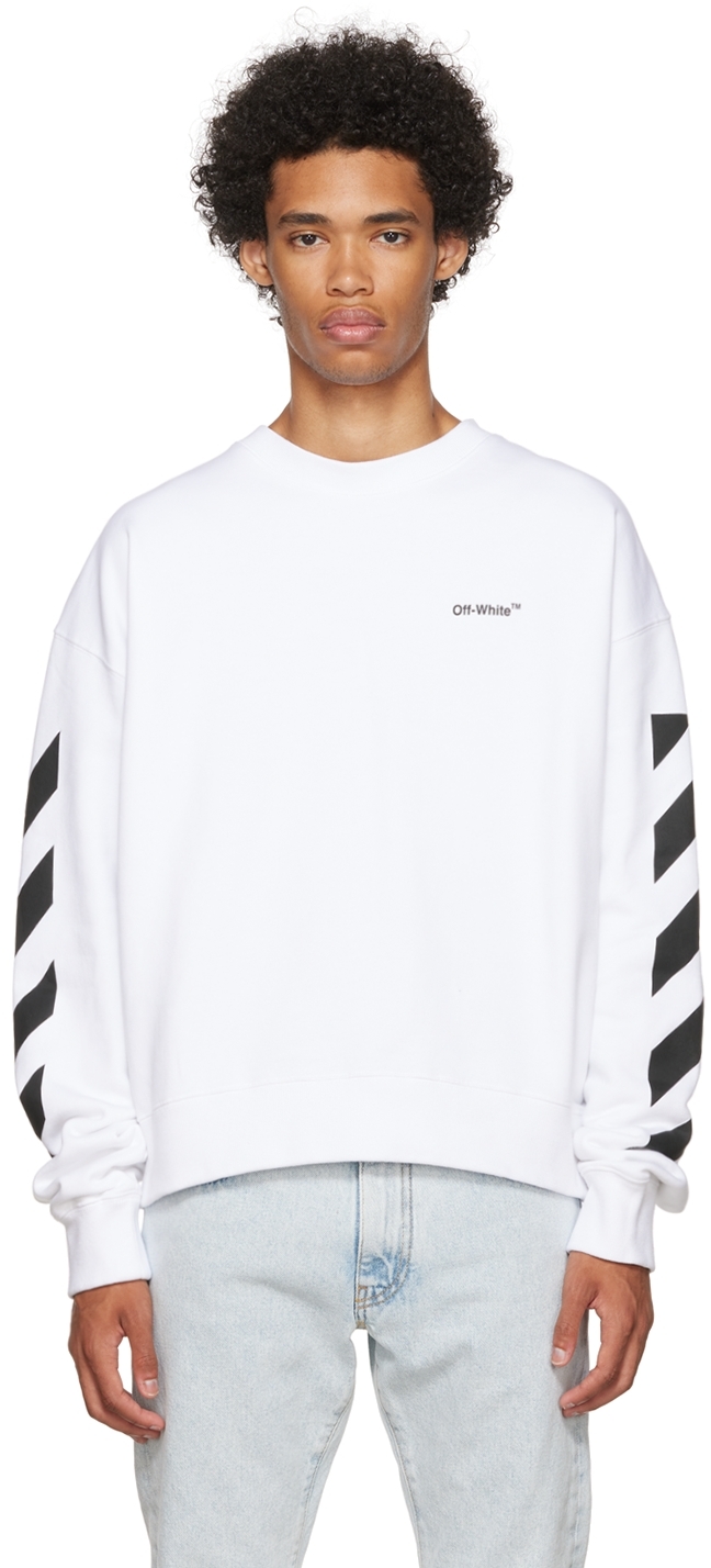 White Diag Sweatshirt by Off-White Sale