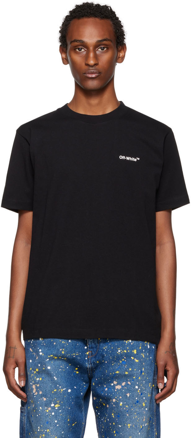 Off-White: Black Bricks Slim T-Shirt | SSENSE