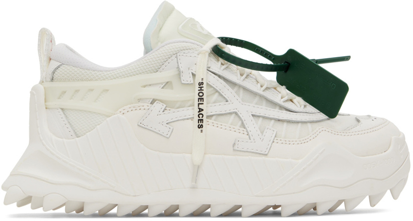 Off-White: White Odsy 1000 Sneakers |