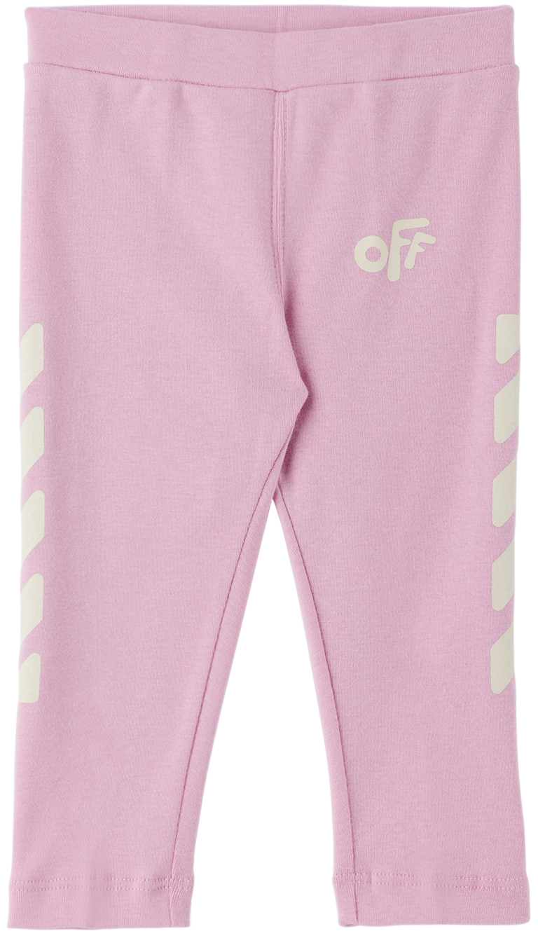 Off-White Baby Pink Rounded Leggings