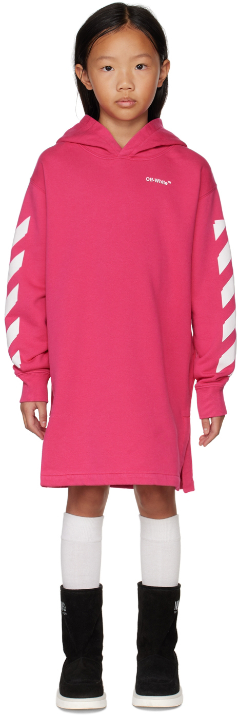 Pink off white hoodie hot sale