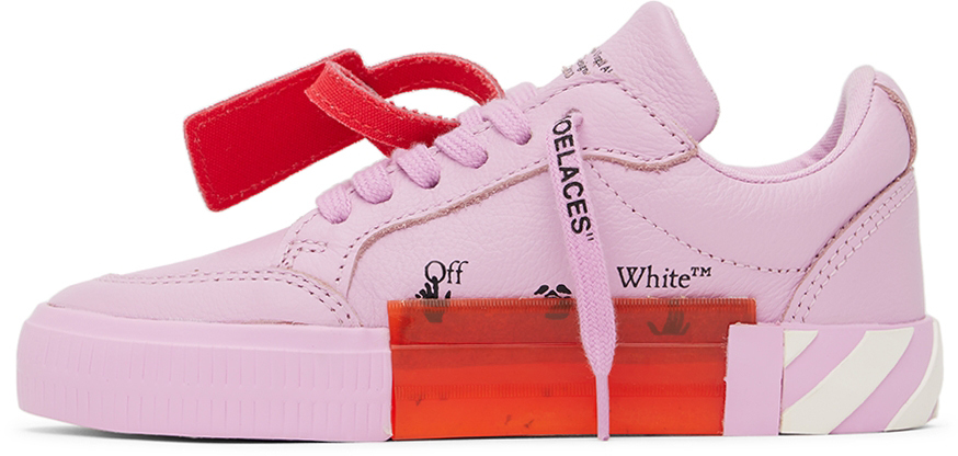Off-white Kids Pink Vulcanized Sneakers In Pink