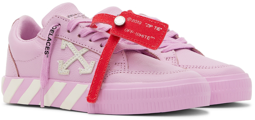 Off-white Kids Pink Vulcanized Sneakers In Pink