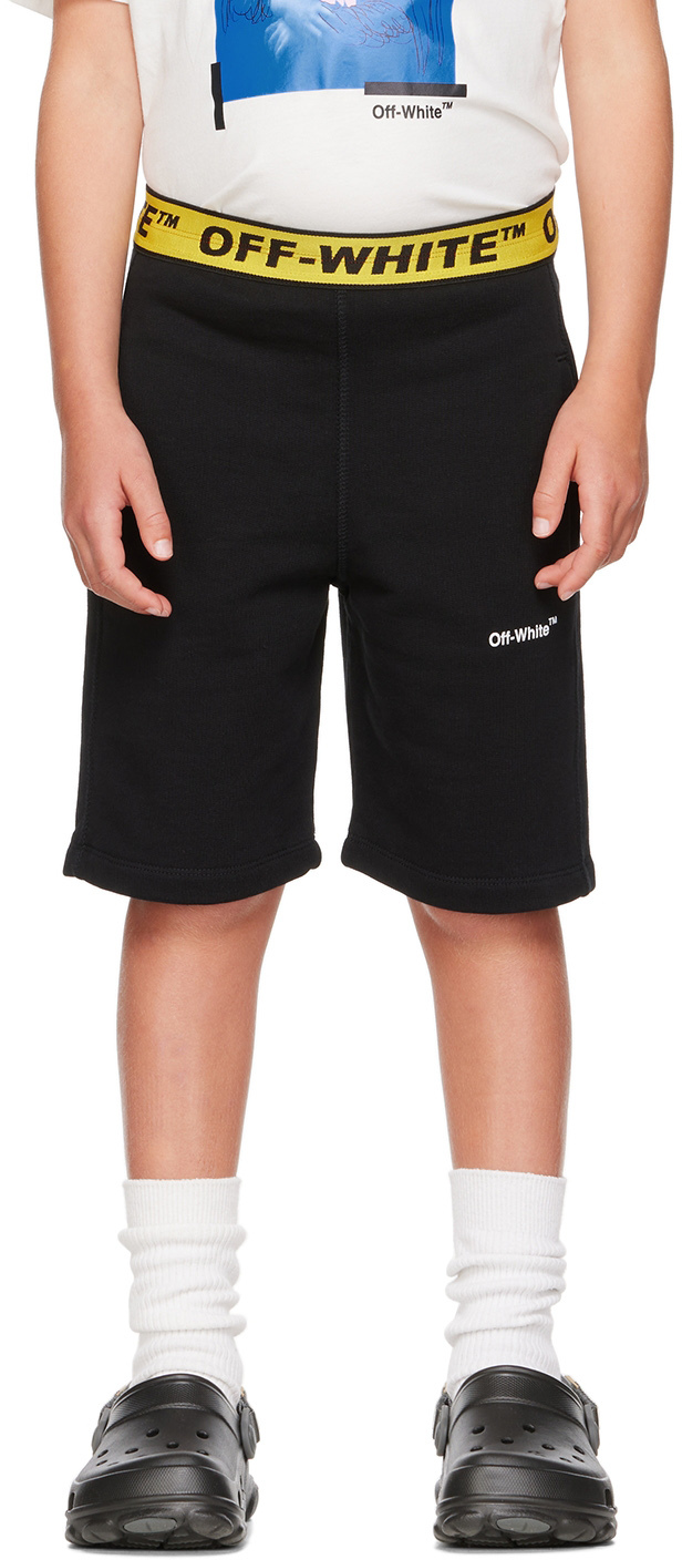 Ssense Abbigliamento Pantaloni e jeans Shorts Pantaloncini Kids Black Industrial Sweat Shorts 