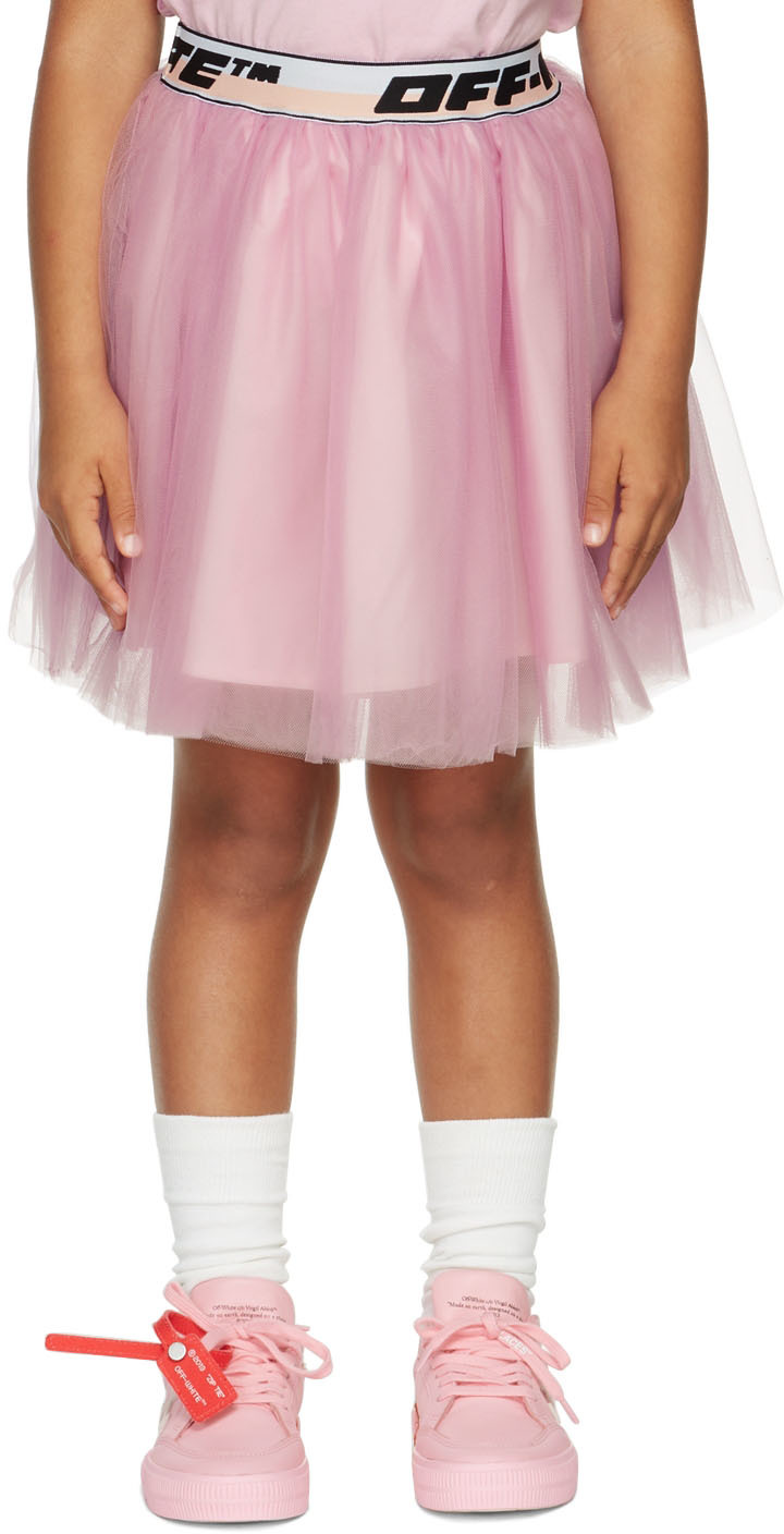 Kids Pink Logo Band Skirt Ssense Bambina Abbigliamento Gonne Gonne di tulle 