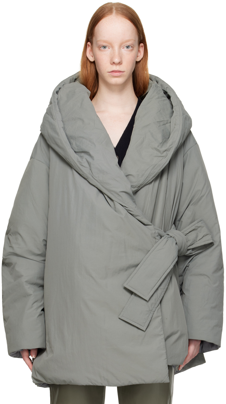 Gray Padded Nile Jacket by Studio Nicholson on Sale