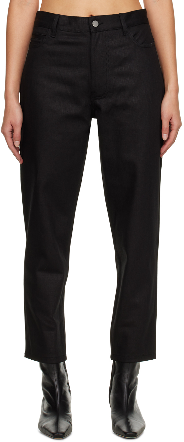 STUDIO NICHOLSON BLACK AVANTI JEANS