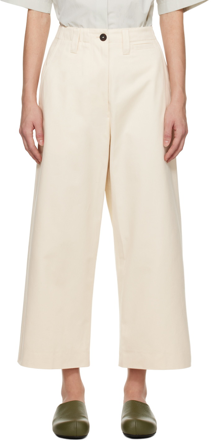Studio Nicholson Off-White Asher Trousers