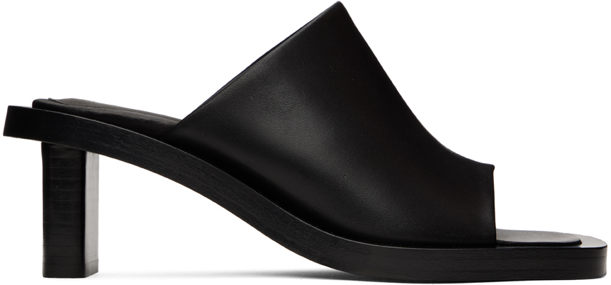 Studio Nicholson: Black Cube Sandals | SSENSE