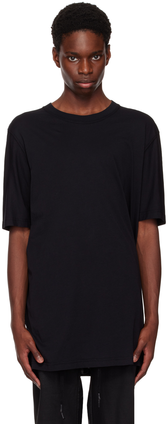 11 By Boris Bidjan Saberi Gray Light T-shirt In Black Dye